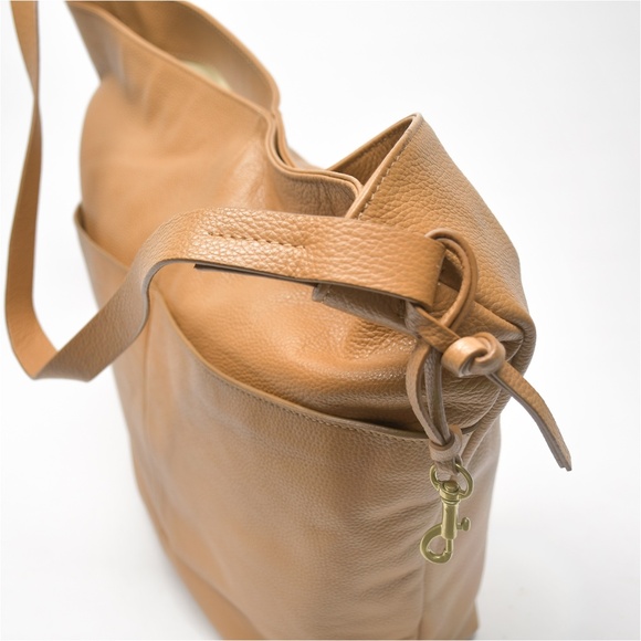 LUCKY BRAND Pebbled Leather Bucket Bag - Picture 5 of 10
